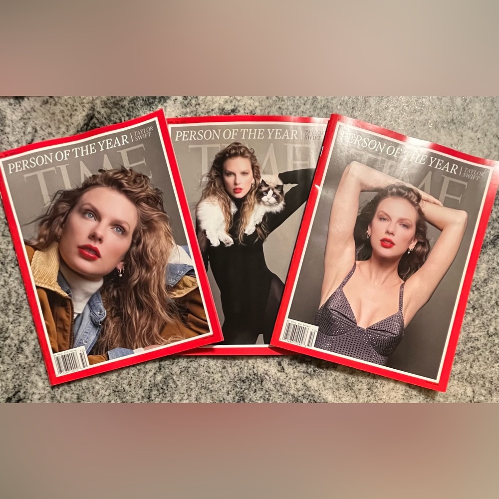 TIME Magazine - TAYLOR SWIFT - Person Of The Year 2023, Complete 3 Cover Set